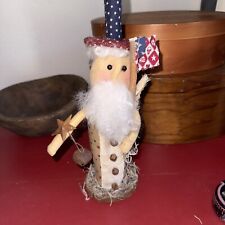 Primitive UNCLE SAM patriotic  Doll Americana Hand Made By Me picture