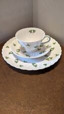 ROYAL TUSCAN 3PC TEA SERVICE CUP SAUCER AND CAKE PLATE SHAMROCK  VG USED COND picture