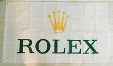 ROLEX watch 3x5ft FLAG BANNER DRAPEAU MAN CAVE GARAGE date just geneve quartz picture