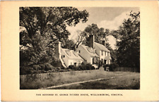 Restored St. George Tucker House Williamsburg Virginia Postcard c1930s picture
