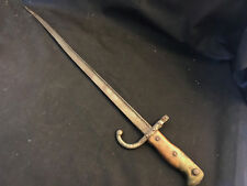 Old Vtg Collectible French T Handled M1874 Bayonet  Late 1800's picture