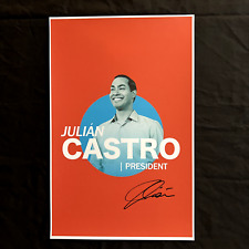 Signed Julian Castro President Poster w Exact Proof (Politics Texas Autograph) picture
