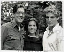 1987 Press Photo Edward Herrmann, Ann Reinking & Chris Reeve in 