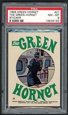 GREEN HORNET 1966 TOPPS GREEN HORNET STICKER #21 CARD PSA 8 picture