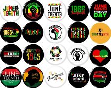 JUNETEENTH x 20 NEW 1 Inch BLACK LIVES MATTER Buttons Badges Pins Reparations picture