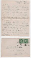 1917 WWI four page Letter & Cover from Ft McDowell on Angel Island in SF Bay picture
