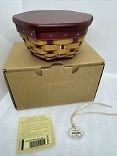 Longaberger 2016 Tree Trimming Generations Basket Tie On Liner Lid Box Signed picture