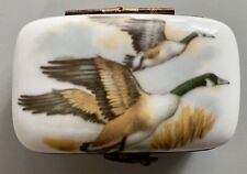 Limoges French Box Flying Geese Collector Box RARE handmade in France  picture