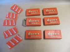 NOS Antique Collectible DUREX 6 Boxes of 5 Double Edge Safety Razor Blades VTG picture