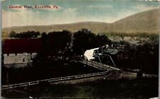1914 KNOXVILLE PENNSYLVANIA GENERAL VIEW BRIDGE BARN TOWN POSTCARD 36-166 picture