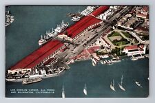Los Angeles CA-California, Los Angeles Harbor, Vintage Souvenir Postcard picture