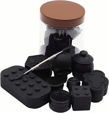 Vitakiwi Silicone Black Containers 5ml 7ml 9ml 15ml Multi Compartment Jars picture