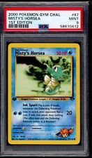 PSA 9 Misty's Horsea 2000 Pokemon Card 87/132 1st Edition Gym Challenge picture