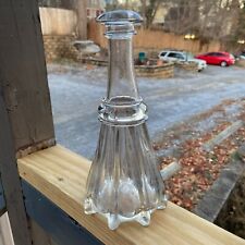 Antique OPEN PONTIL Pillar Molded Decanter Bar Bottle Pittsburgh or New England picture