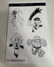 FANTASTIC FOUR #5 SKOTTIE YOUNG B&W PARTY SKETCH VARIANT  picture