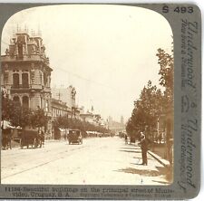 URUGUAY, Principal Street of Montevideo--Underwood Stereoview A146 picture