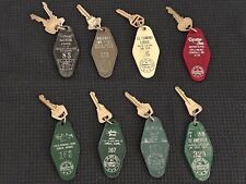 Vintage Hotel Key Fobs - Lot of 8 picture