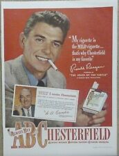 1948 Ronald Reagan Print Ad; Chesterfield picture