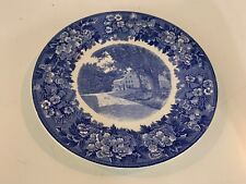 Ant Wedgwood “Longfellow’s Wayside Inn” Blue & White Porcelain Collector Plate picture