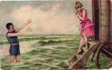 Vintage Postcard- Love, Don't be afraid Posted 1910 picture