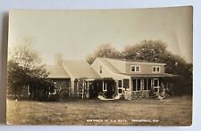 RPPC Greenfield NH New Hampshire Residence of A.H. White Real Photo Postcard A7 picture