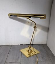 Vintage Mid Century Modern Adjustable Brass Banker Piano Reading Desk Lamp picture