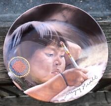 Signed Vintage 1985 Native American The Pencil Gregory Perillo Collector Plate picture