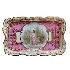 DRESDEN vintage porcelain trinket ring tray dish picture