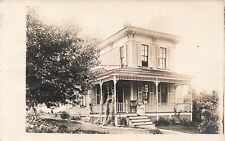 MI, Stanton, Michigan, RPPC, House, Woman Sitting On Porch, 1912 PM, Photo picture