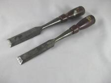 Vintage Stanley No. 750 Chisel Set of 2-USA Made picture