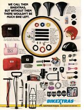 Vtg Print Ad 1980s 1990s BikeXtras Cycle Parts for Whole Family Helmet Tire Bag picture