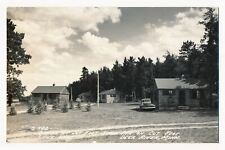 Cabins at Cut Foot Sioux Inn, Deer River, Minnesota 1940's RPPC picture