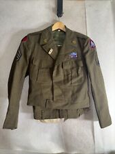 Vintage WWII Ike Jacket & Trousers Size 40 R picture