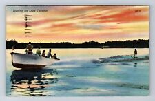 OK-Oklahoma, Boating On Lake Texoma, Antique, Vintage c1950 Postcard picture