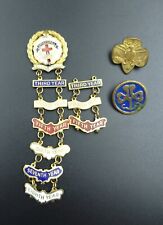 LOT of Vintage Little’s System Sunday School Pins through 8th year  picture