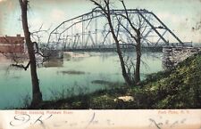 Bridge Crossing Mohawk River Fort Plain New York NY 1907 Postcard picture