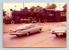 wd3 Original Photo 1973 Dodge City ATSF 1139 2-6-2 Locomotive Winged Car 377a picture