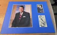 President Ronald Reagan Vintage Signed Hollywood B&W Photo Display - Matted  picture