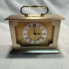 Vintage SWIZA 8 Days Swiss Made Mantel Travel Alarm Clock ~ Work & Tested picture
