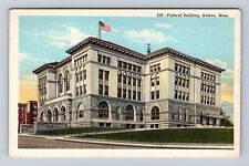Helena MT-Montana, Federal Building, Antique Vintage Souvenir Postcard picture