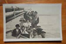 group sailing on San Francisco Bay most with hats rppc postcard Alameda pmk 1910 picture