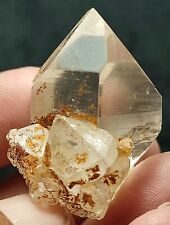Clear scenic lustrous quartz cluster tiny ding on the top_ Skardu, Pakistan. picture