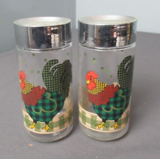 Vintage Rooster Hen Chicken Salt & Pepper Shakers - Julie Engleman Design  f4 sb picture