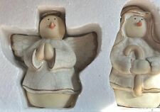 Nativity Set St. Nicholas Square 7 PCs Porcelain Figurines Christmas Vintage VTG picture