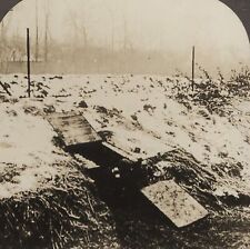 Subterranean Trench French Front near St. Mihiel WWI Troutman Stereoview c1915 picture