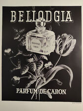 Vintage Ads Bellodgia Parfum de Caron Croco Teju Horned Lizard Leathers picture
