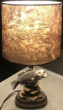 Mossy Oak Large Mouth Bass Table Lamp Camouflage Shade Camo 17” picture
