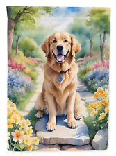Golden Retriever Spring Path Flag Canvas House Size DAC6637CHF picture