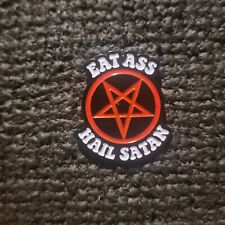 Eat Ass Hail Satan Hat Pin picture
