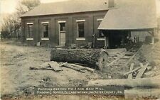 Postcard RPPC Photo Pennsylvania Lancaster Pumping Station Saw Mill 23-570 picture